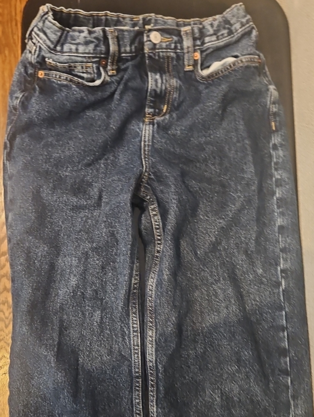 Old Navy Kids Dark Blue Straight-Leg Jeans